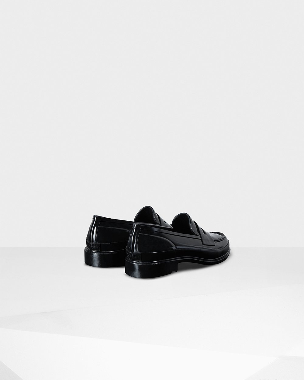 Hunter Loafers Bayan Siyah - Original Gloss Penny - Türkiye JC0254183